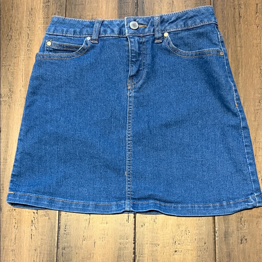 Classic Blue Denim Mini Skirt - Kids
